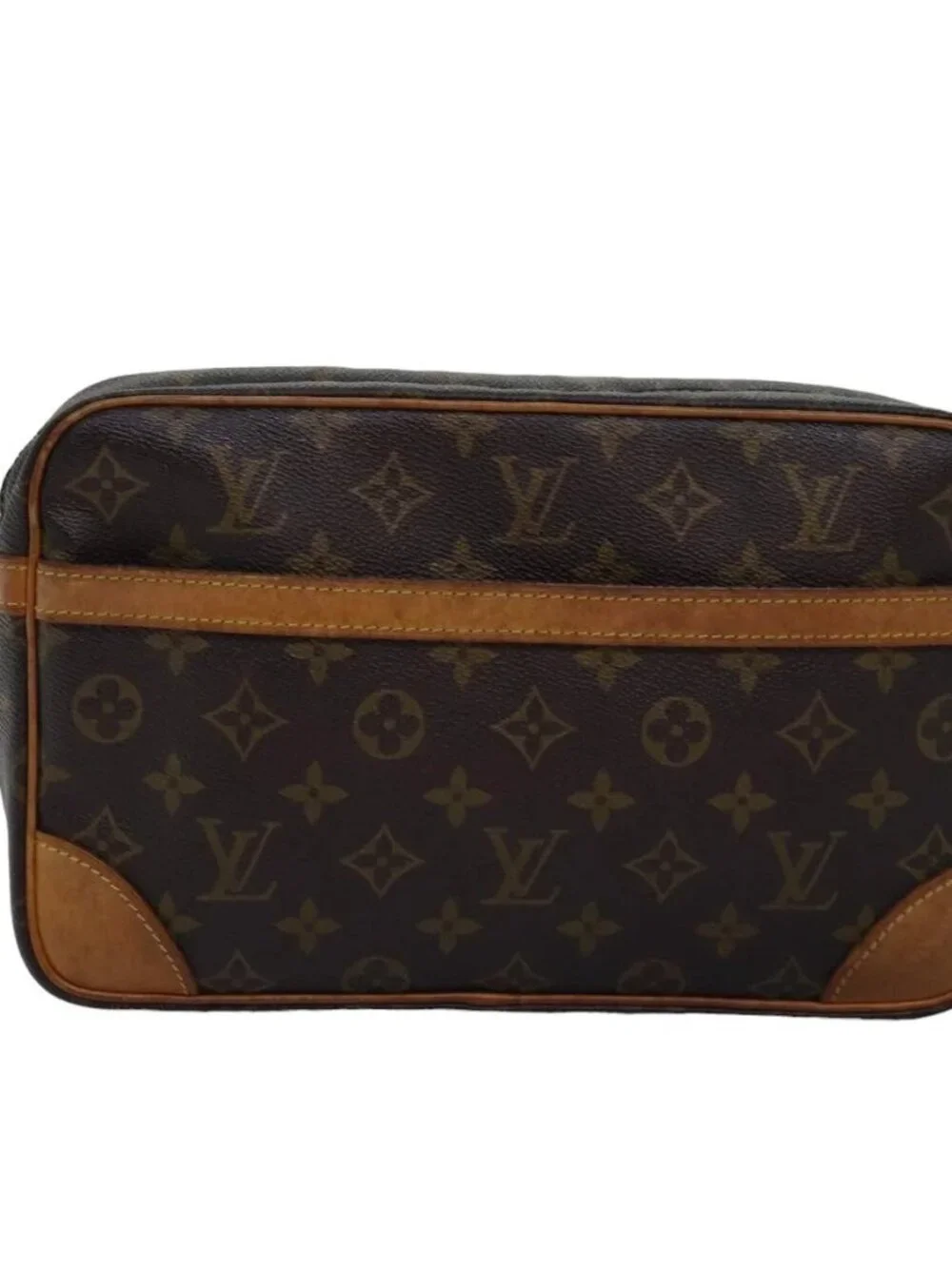 LOUIS VUITTON Monogram Compiegne 28 Clutch Bag M51845 LV Auth